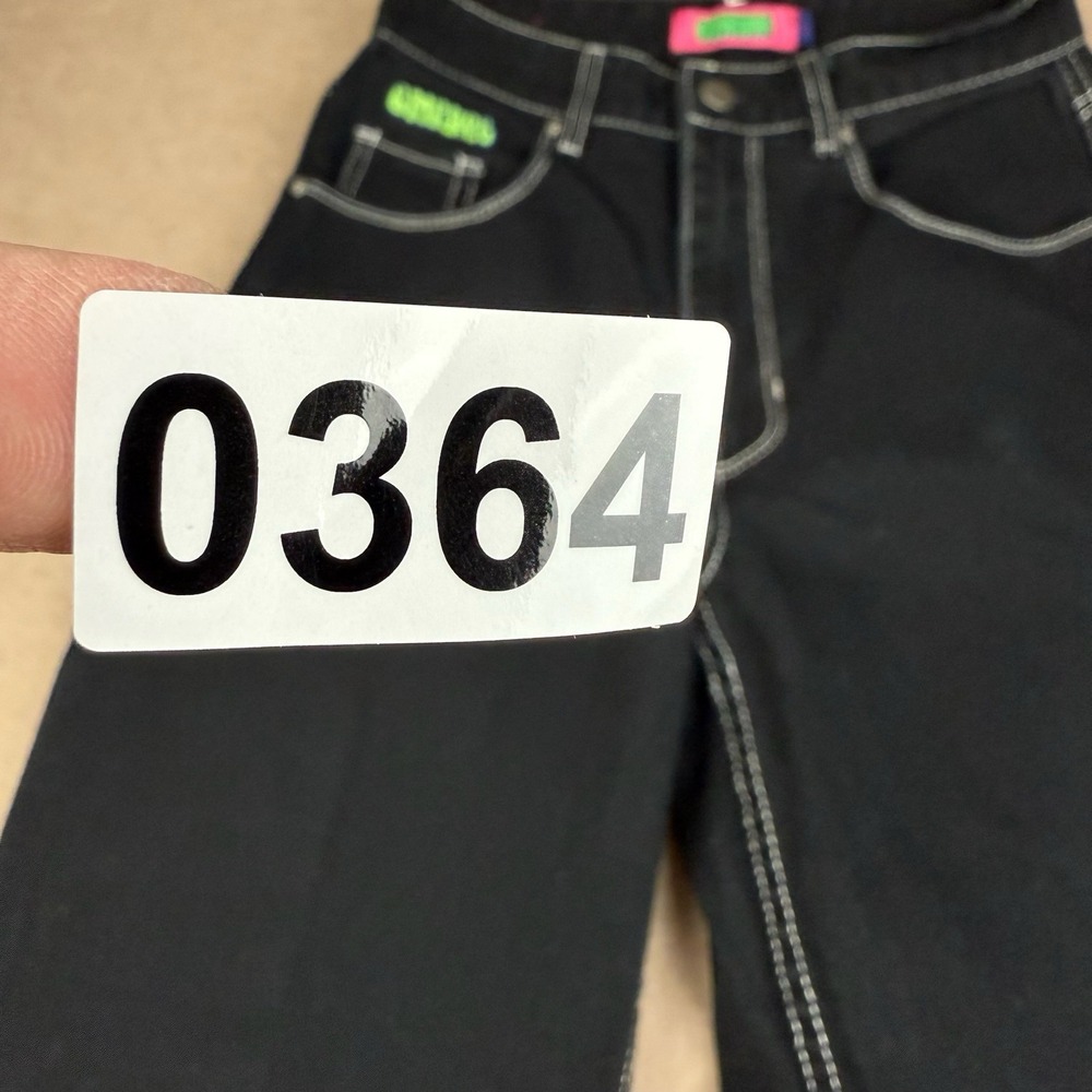 Y2K Empyre Jeans Men's 2 Black Tori Contrast‎ Stitch Carpenter Skater Mid Rise - Picture 12 of 12